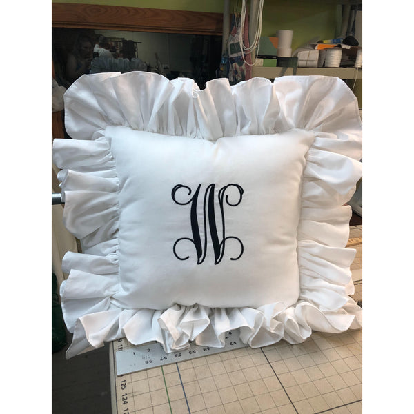 Monogrammed Pillow Cover, Monogram Pillow, Decorative Pillow